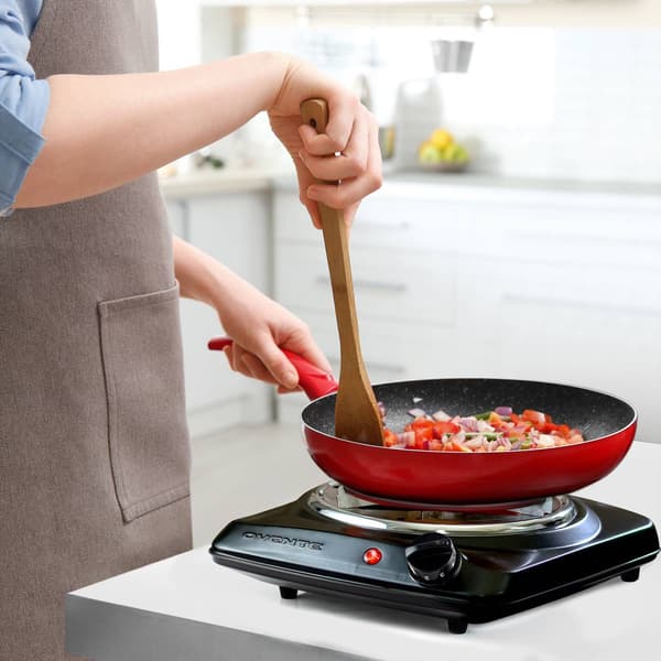 Ovente Electric Single Coil Burner 6in. Hot Plate Cooktop - Black