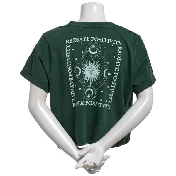 Juniors Attitude Not Included Radiate Positivity Crop Tee