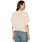 Womens Democracy Elbow Sleeve All Over Lace Knit Poncho Blouse - image 2