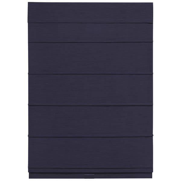5in. Textured Fabric Cordless Roman Shades - Navy