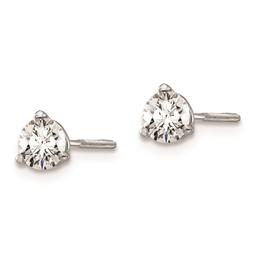 Pure Fire 14kt White Gold Certified 1/2ctw Lab Diamond Earrings