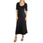 Womens 24/7 Comfort Apparel Casual Maxi Dress With Sleeves - image 1