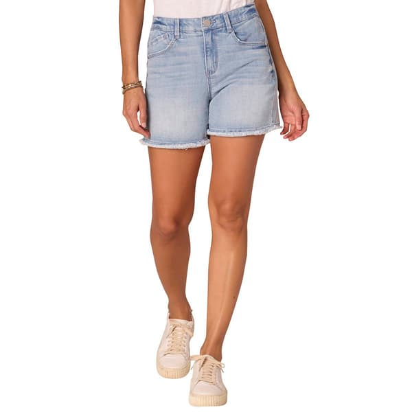 Womens Democracy "Ab"solution® High Rise Clean Finish Fray Shorts