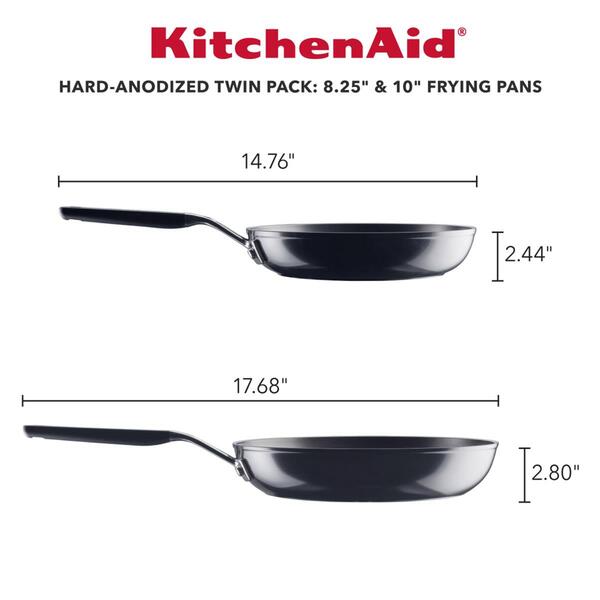 KitchenAid&#174; Hard-Anodized Nonstick 2pc. Frying Pan Set