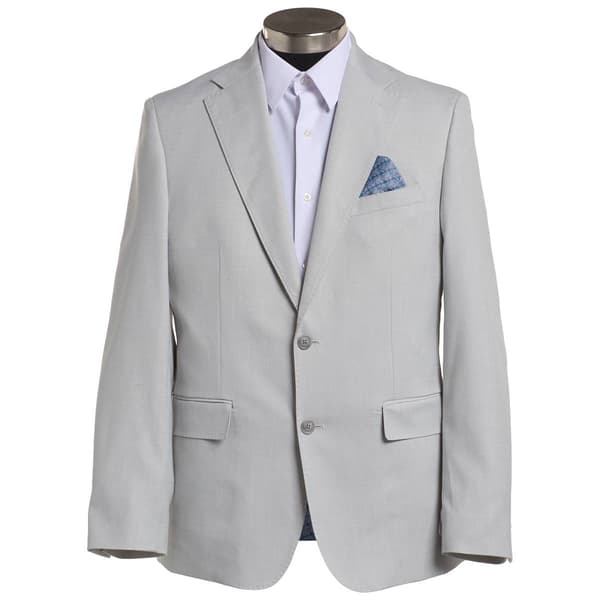 Mens Allyn St. George Solid Chalk Sport Coat - Light Grey - image 