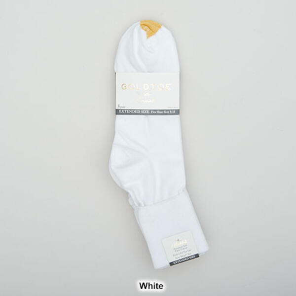 Womens Gold Toe&#174; 3pk. Extended Turn-Cuff Quarter Socks