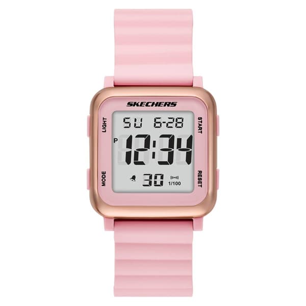 Womens Skechers Slip-Ins Blush Beckworth Digital Watch - SR6312