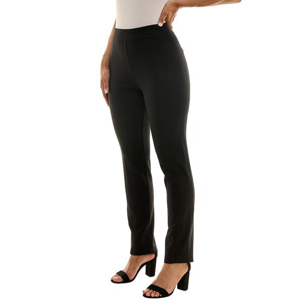 Womens Zac & Rachel Solid Pull On Slim Leg Compression Pants