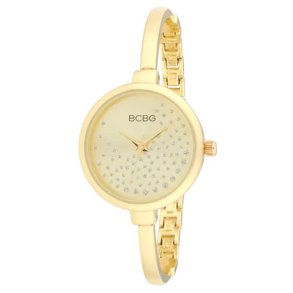 Womens BCBG Gold Round Bangle Watch - BCBG004YG - image 