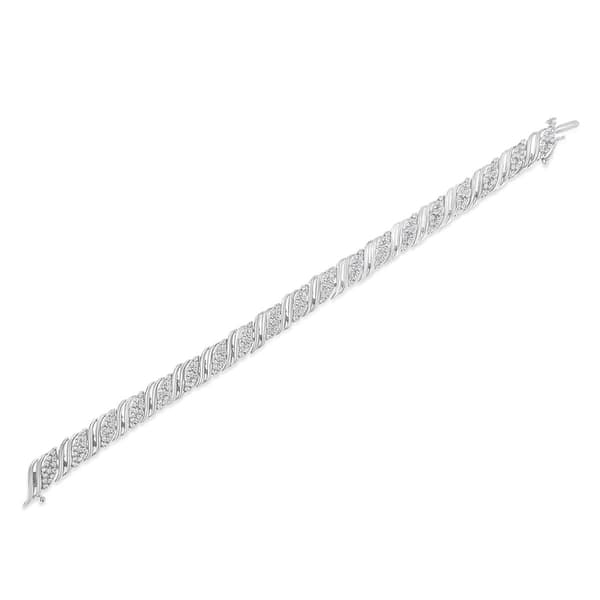 Diamond Classics&#8482; Sterling Silver Double Wrap Bracelet