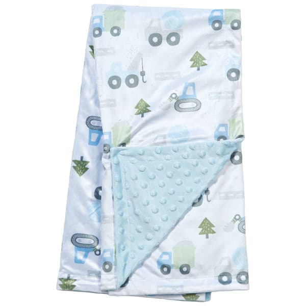 Celebrity Baby(tm) Truck & Trees Baby Blanket - image 