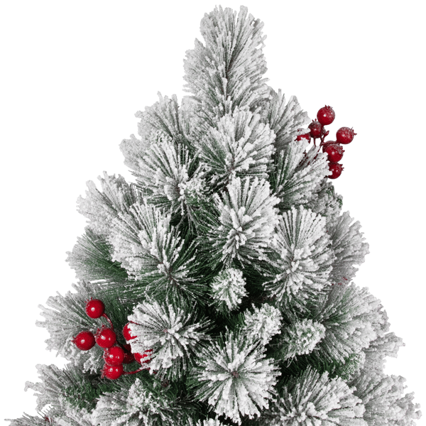 Northlight 4.5ft. Full Flocked Fairfield Fir Christmas Tree