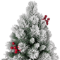 Northlight 4.5ft. Full Flocked Fairfield Fir Christmas Tree - image 3
