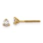 Pure Fire 14kt. Gold 1/5ctw. Lab Grown Diamond Screwback Earrings - image 1