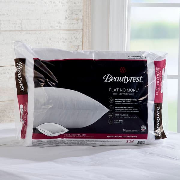 Beautyrest never flat pillow hotsell