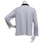 Plus Size NY Collection Long Sleeve Zip Stripe Cardigan - image 2