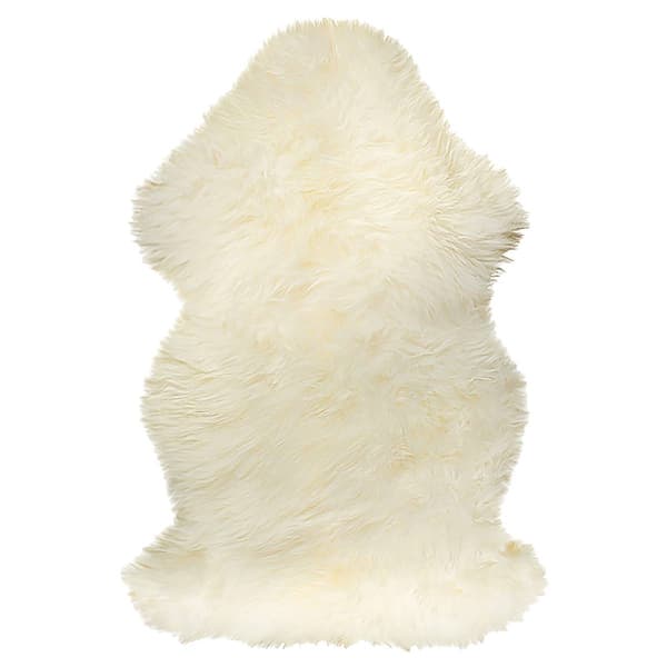 9th & Pike(R) Natural New Zealand Sheepskin Wool Accent Rug - image 