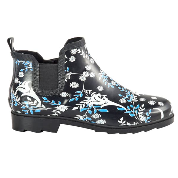 Womens Ella & Joy Chelsea Floral Ankle Rainboots