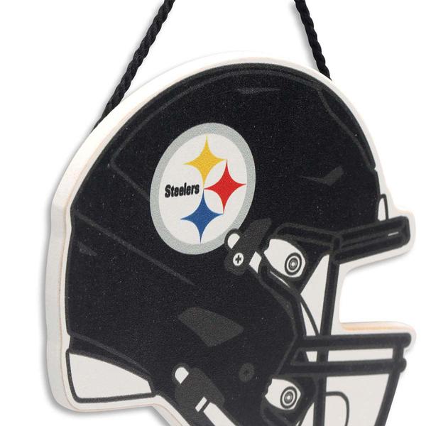 Open Road Steelers Hanging Wood Helmets
