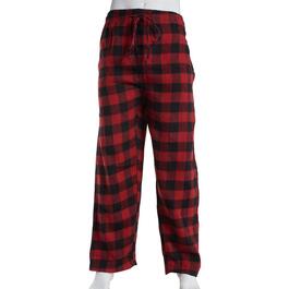 Mens Big & Tall Architect&#40;R&#41; Flannel Pajama Pants-Red/Black