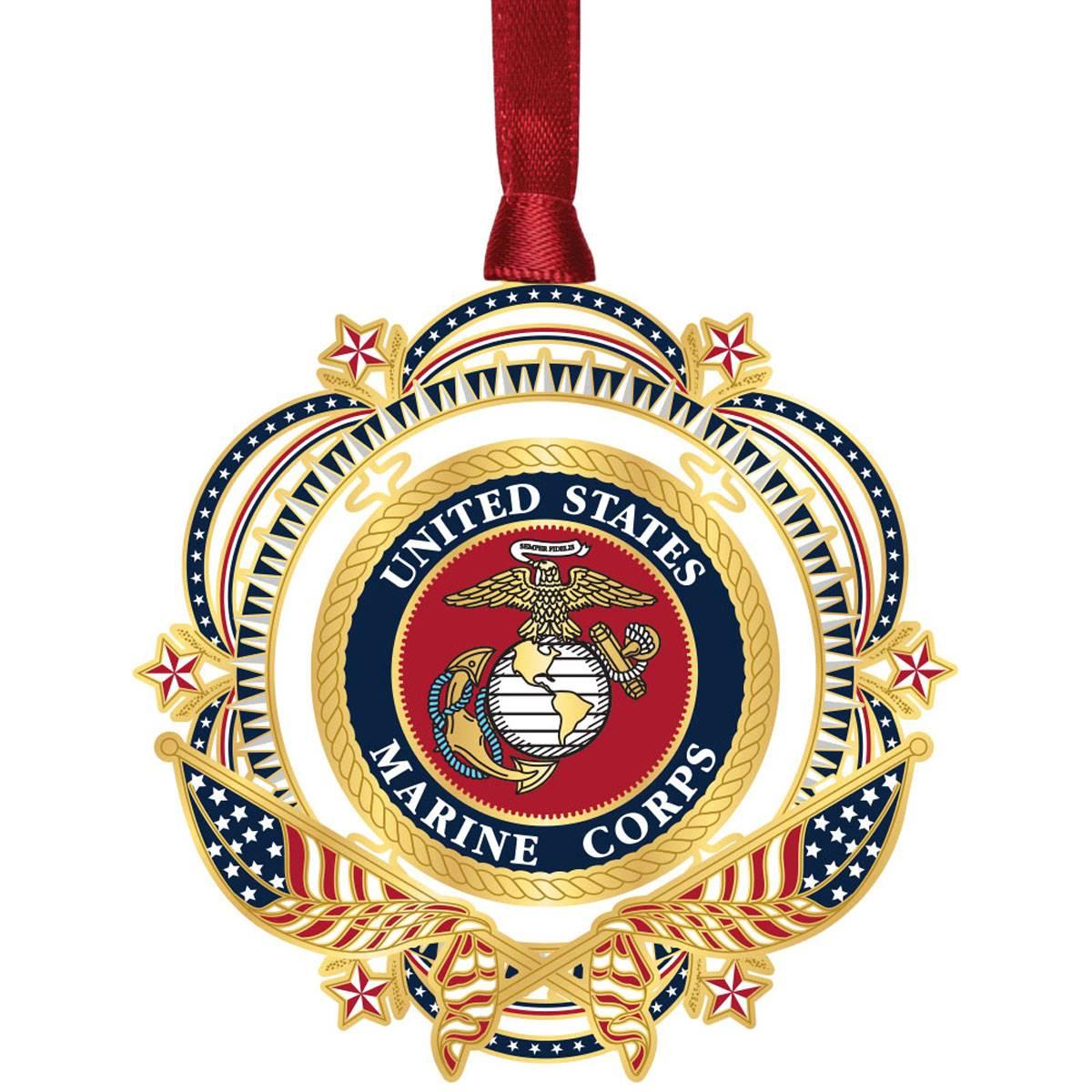 Beacon Design Patriotic US Marine Corps Ornament