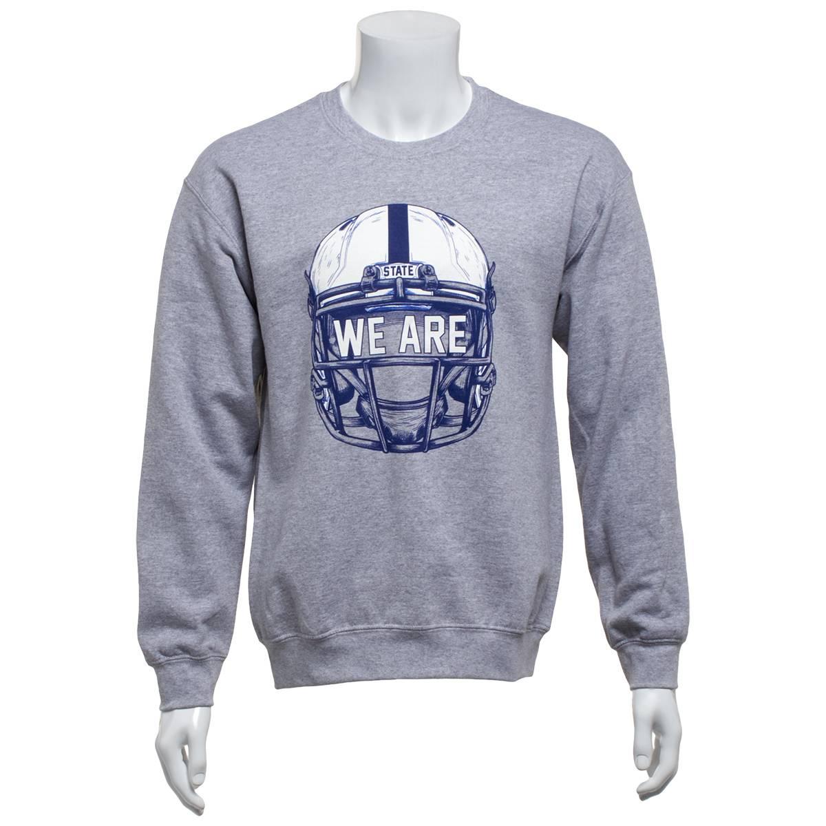 Mens Tailgate State Football Helmet We Are Fleece Sweatshirt