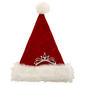Velvet Santa Hat with Tiara and Faux Fur Cuff - image 1
