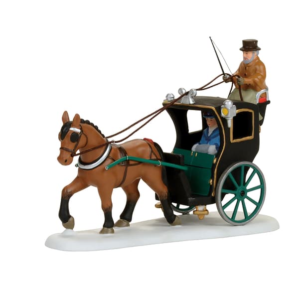 Department 56 Dickens Village Holiday Cab Ride - image 