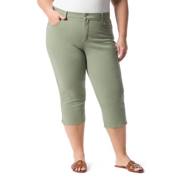Plus Size Gloria Vanderbilt 21in. Amanda Capri Pants with Slit - image 