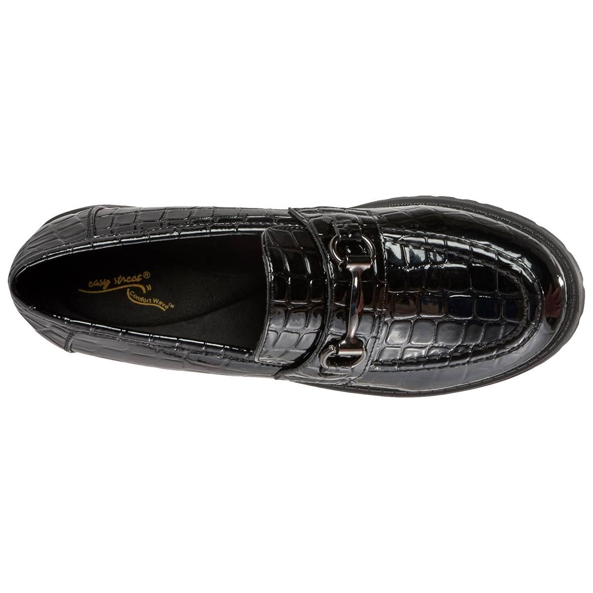 Womens Easy Street Witney Croco Loafers