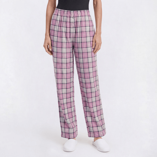 Womens Jaclyn Yard Dyed Plaid Pajama Pants - image 