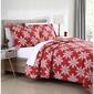 Spirit Linen Home&#8482; Holiday Snowflakes Quilt Set - image 2