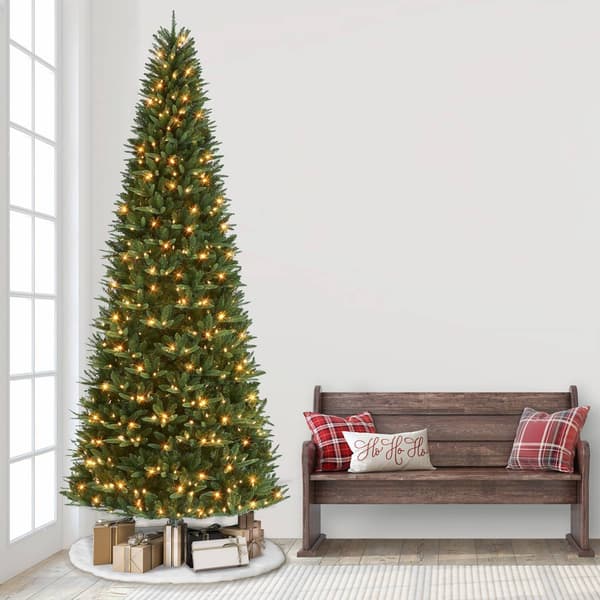 Puleo International 12ft. Pre-Lit Monroe Fir Tree