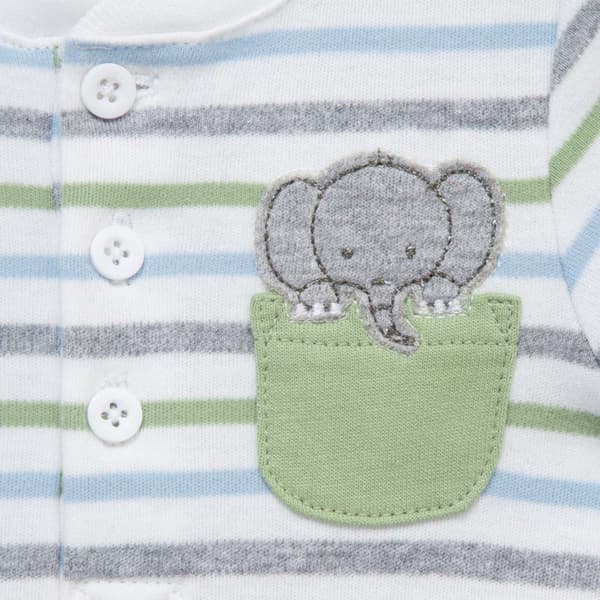 Baby Boy &#40;3-12M&#41; Little Me&#174; Pocket Elephant Shorts Set