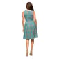Womens 24/7 Comfort Apparel Sky Blue Fit & Flare Pocket Dress - image 3