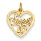 Gold Classics&#40;tm&#41; 14kt. Yellow Gold Sweet 16 Charm - image 1