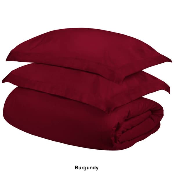 Superior 400 Thread Count Solid Egyptian Cotton Duvet Cover Set