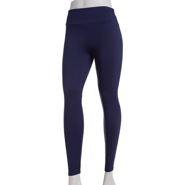 Juniors Eye Candy Brush Back Solid High Waist Leggings - image 