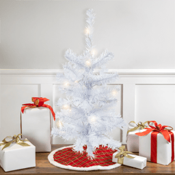 Northlight 2ft. Pre-Lit Slim Woodbury White Pine Christmas Tree