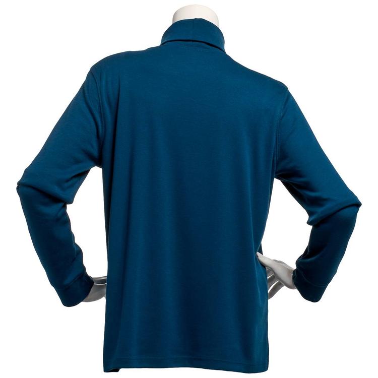 Womens Hasting & Smith Long Sleeve Solid Turtleneck Tee