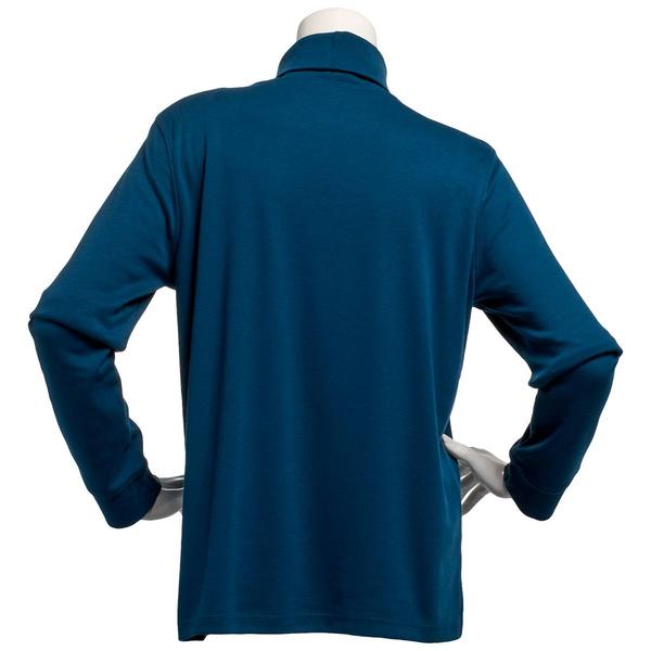 Womens Hasting & Smith Long Sleeve Solid Turtleneck Tee