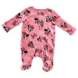 Baby Girl (NB-9M) Disney Minnie Mouse Woobie Coverall Pajamas