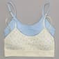 Girls (7-14) Lala(R) Gina 2pk. Floral Waffle/Solid Bralettes - image 1
