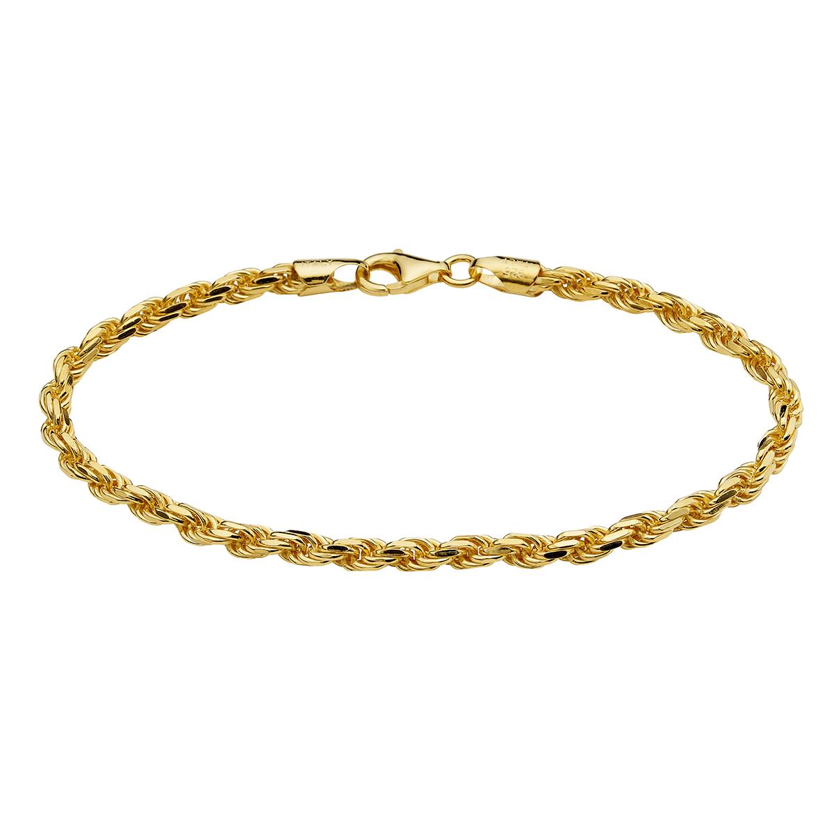 Gold Classics(tm) Gold over Sterling Silver Rope Bracelet