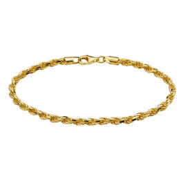 Gold Classics&#40;tm&#41; Gold over Sterling Silver Rope Bracelet