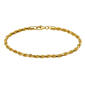 Gold Classics&#40;tm&#41; Gold over Sterling Silver Rope Bracelet - image 1