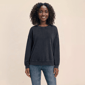 Womens MNK Long Sleeve Solid Fringe Sweatshirt - image 1