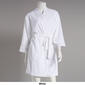 Womens Jasmine Rose Solid Long Sleeve 36" Pique Terry Kimono Robe - image 3