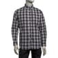 Mens Chaps Long Sleeve Plaid Button Down Shirt - Asphalt - image 1