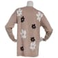 Plus Size Hanna & Gracie Long Sleeve Floral Intarsia Cardigan - image 2